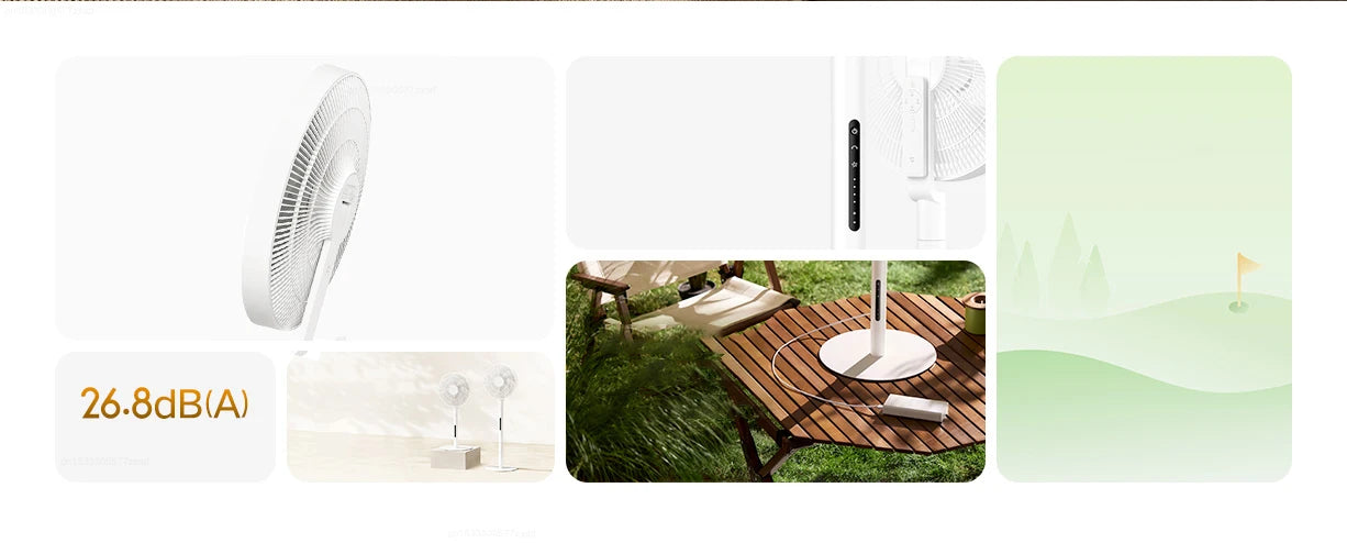 Mijia Smart DC Inverter Floor Fan Pro Ultra Thin Portable Pedestal Fan - 9