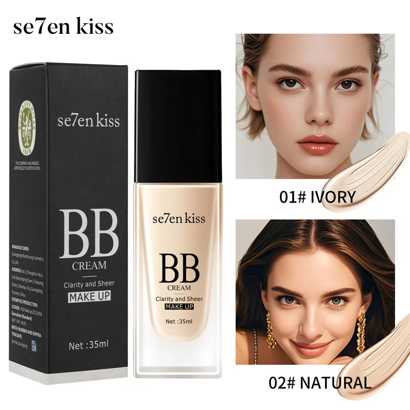 Se7en Kiss Moisturizing BB Cream Foundation Waterproof Liquid Makeup - 3