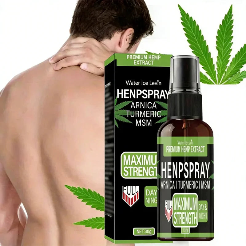 Hemp Extract Spray with Arnica Turmeric and MSM Relief Cream