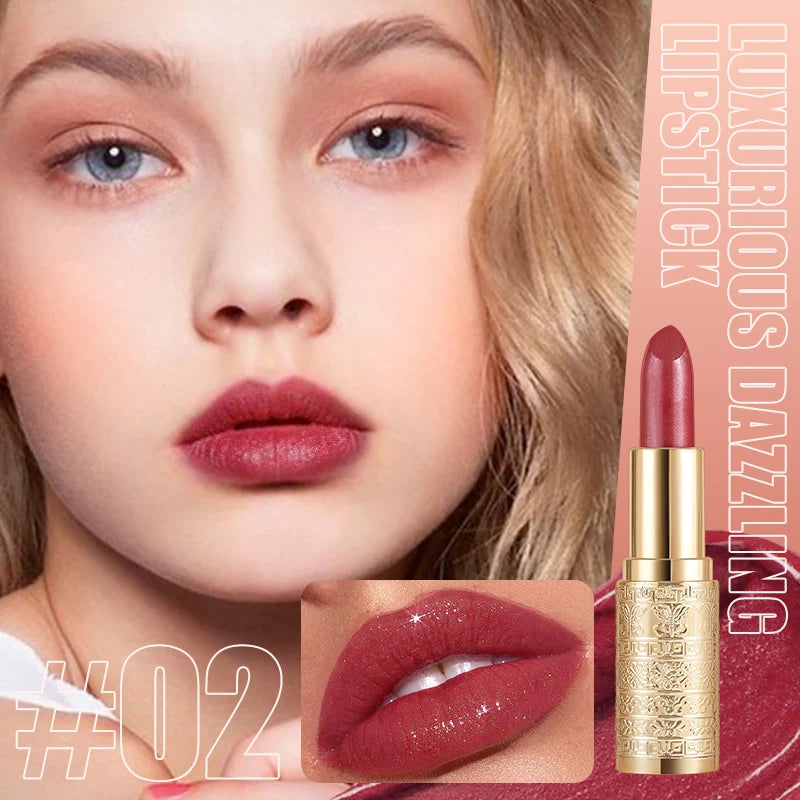 Molianji Shining Lipstick Long Lasting Moisturizing Lip Makeup