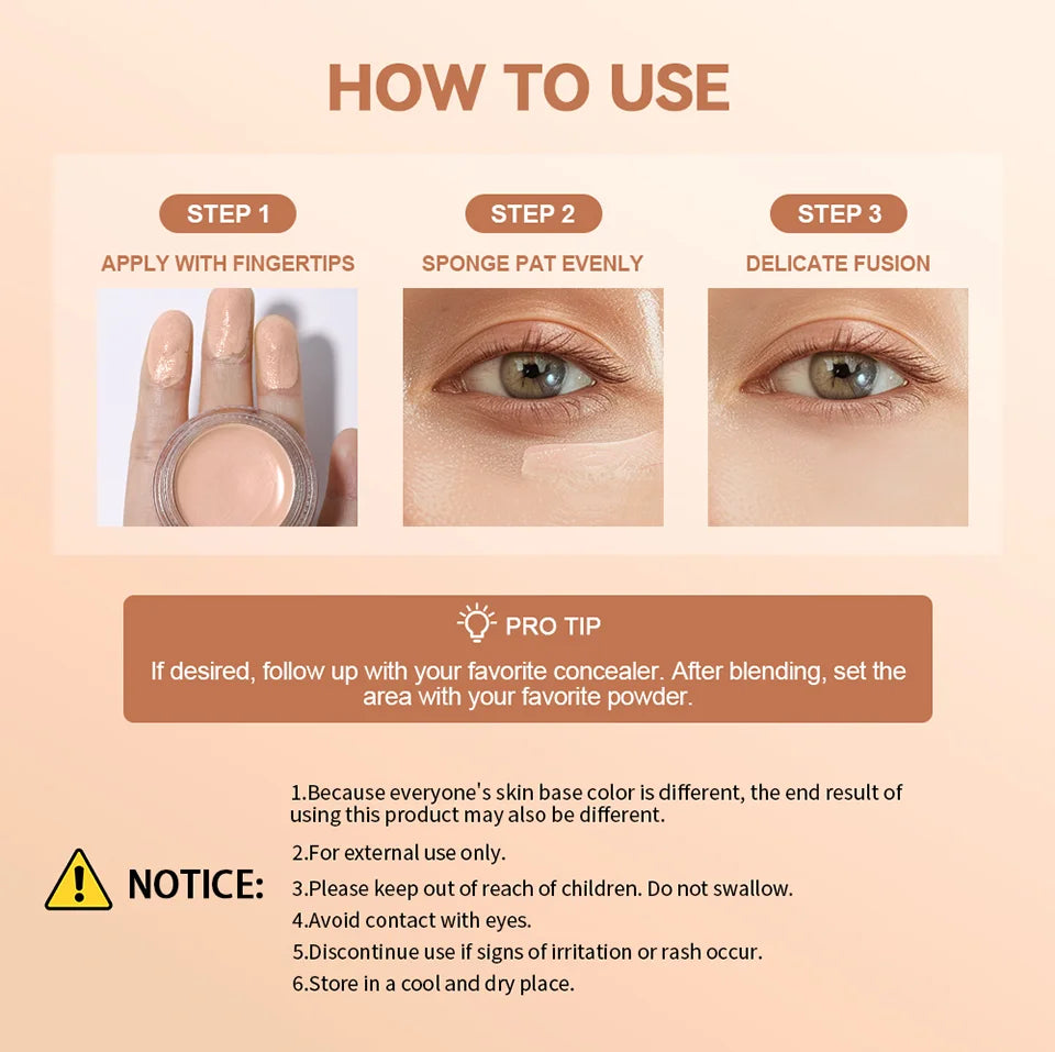 Under Eye Brightening Concealer Cream for Dark Circles
