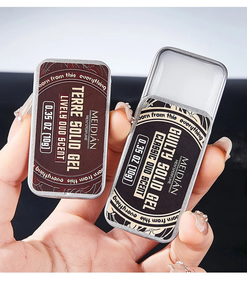 Solid Perfume Balm Portable Fragrance Tin for Men and Women