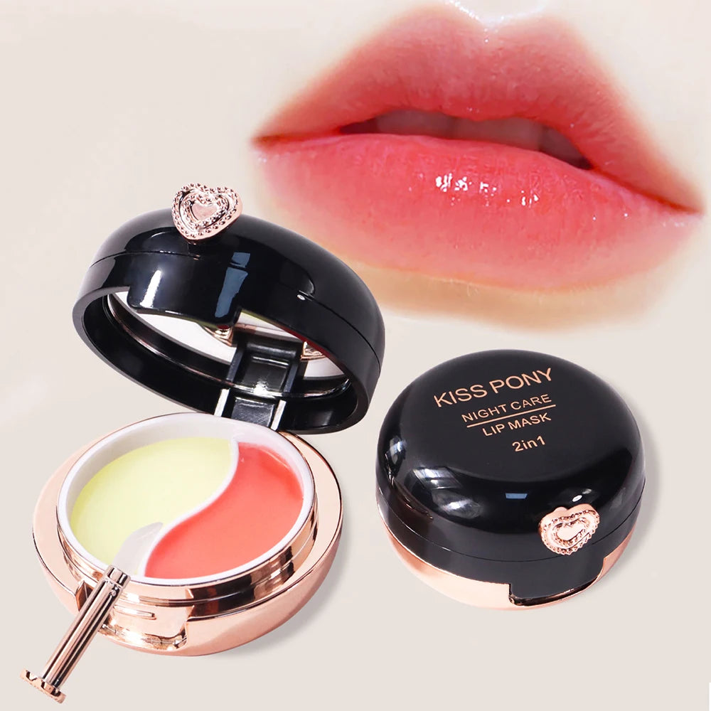 Kiss Pony Dual Tone Lip Mask Hydrating Night Lip Treatment - 2