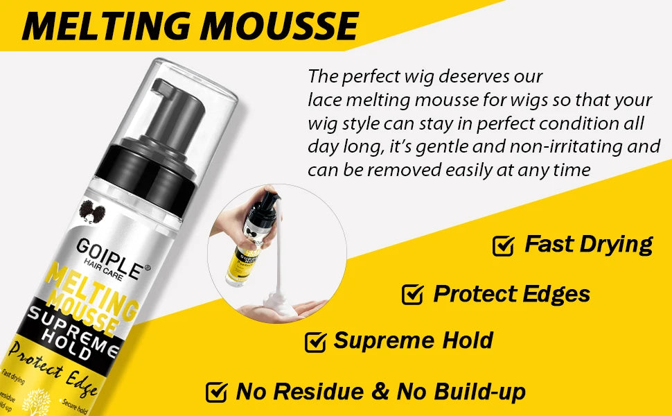 Wig Lace Melting Mousse Invisible Hold and Edge Protector Spray - 9
