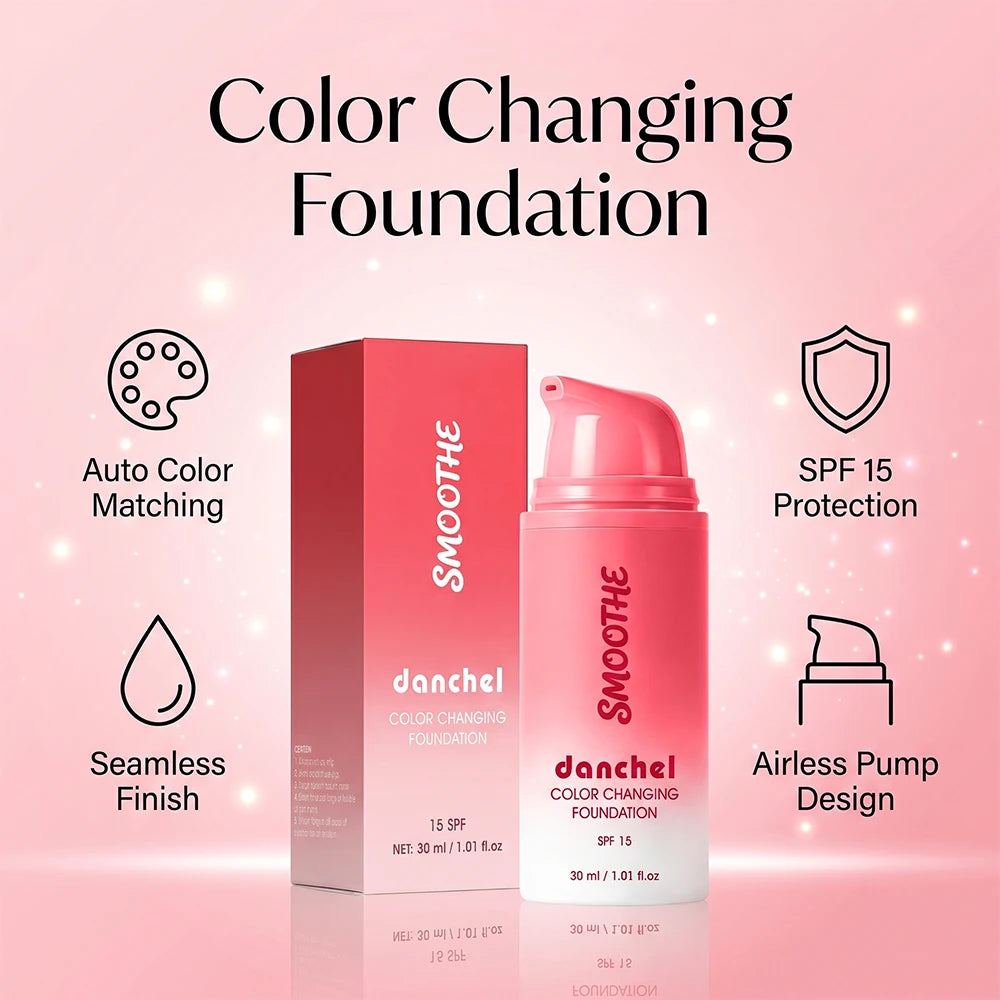 Color Changing Liquid Foundation with SPF 15