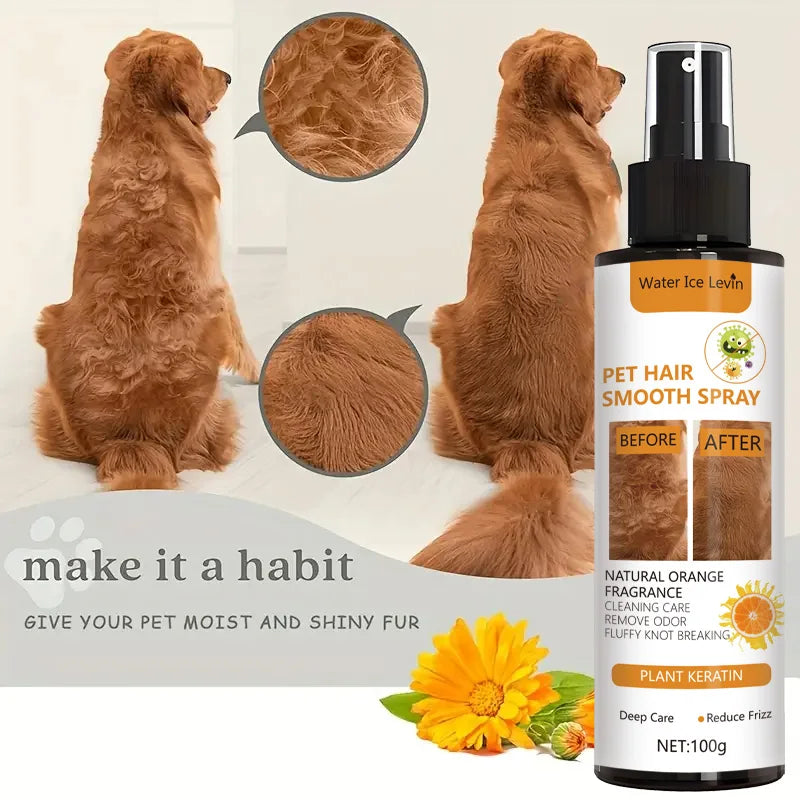 Pet Hair Detangler Spray Smoothing Conditioner for Dogs and Cats