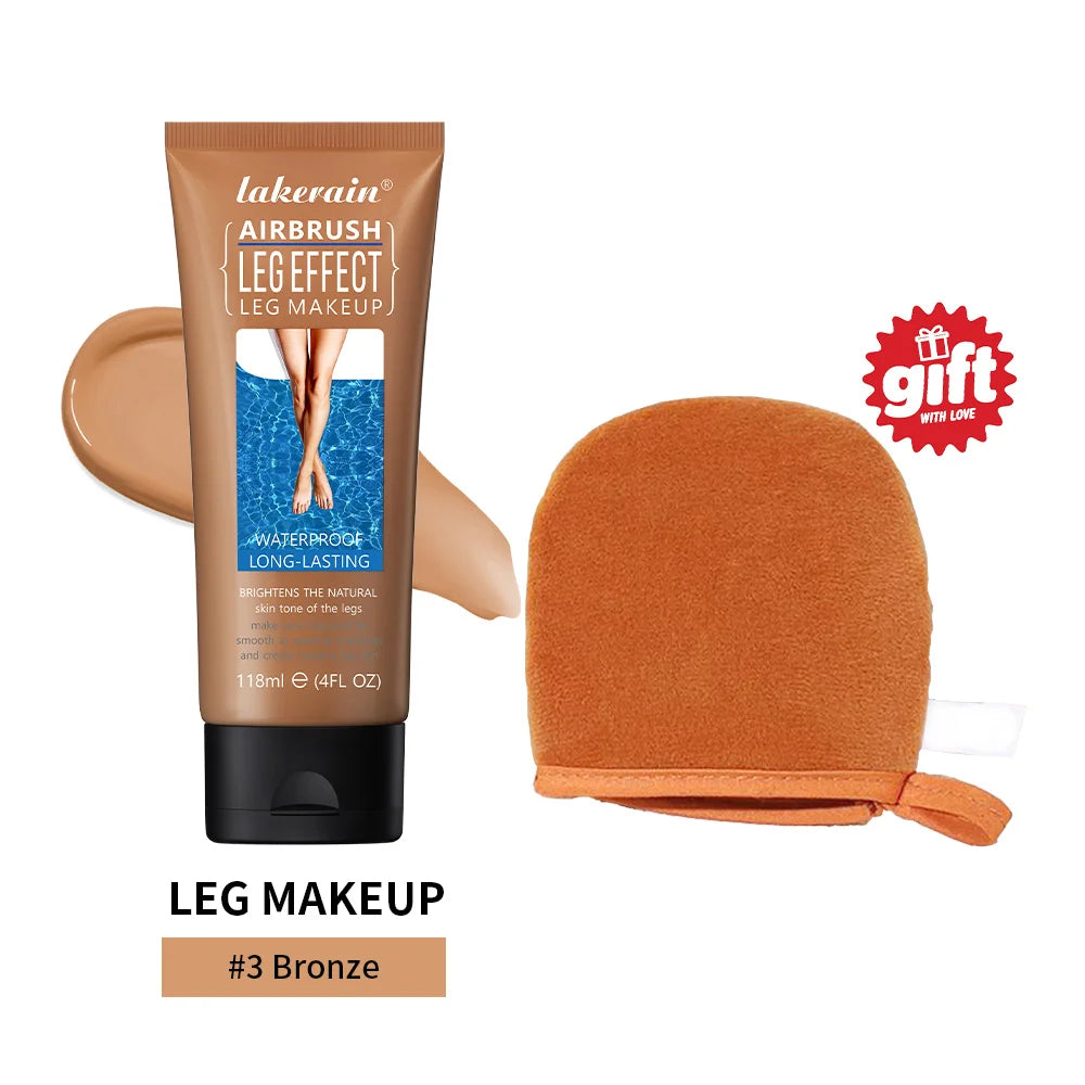 Waterproof Body Foundation and Leg Concealer with Applicator Glove - 21