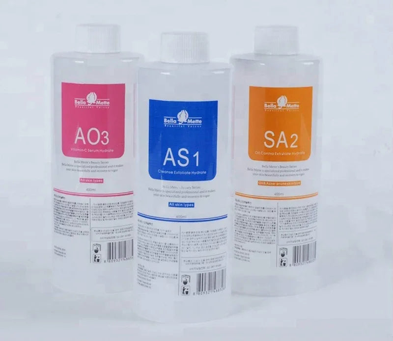 Aqua Peeling Solution Set AS1 SA2 AO3 for Hydra Dermabrasion Facial - 17