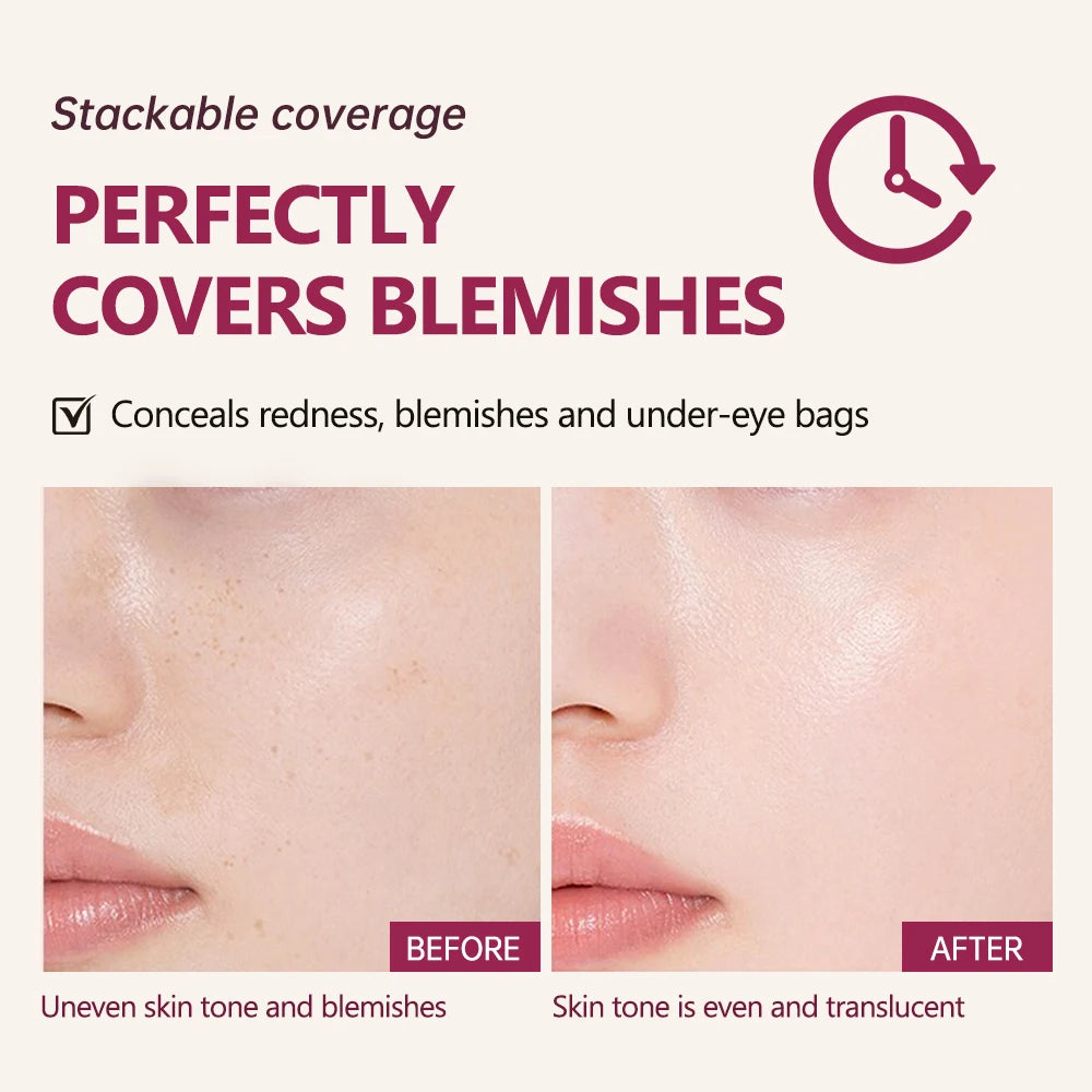 Full Coverage Long-Lasting Semi-Matte Cushion Foundation - 5