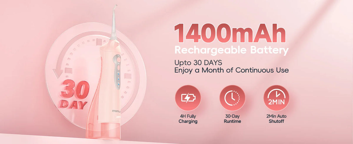 Portable Rechargeable Oral Irrigator Water Flosser for Teeth