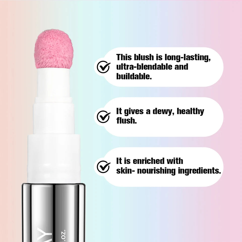 Liquid Blush Stick with Built-in Sponge Applicator - 10