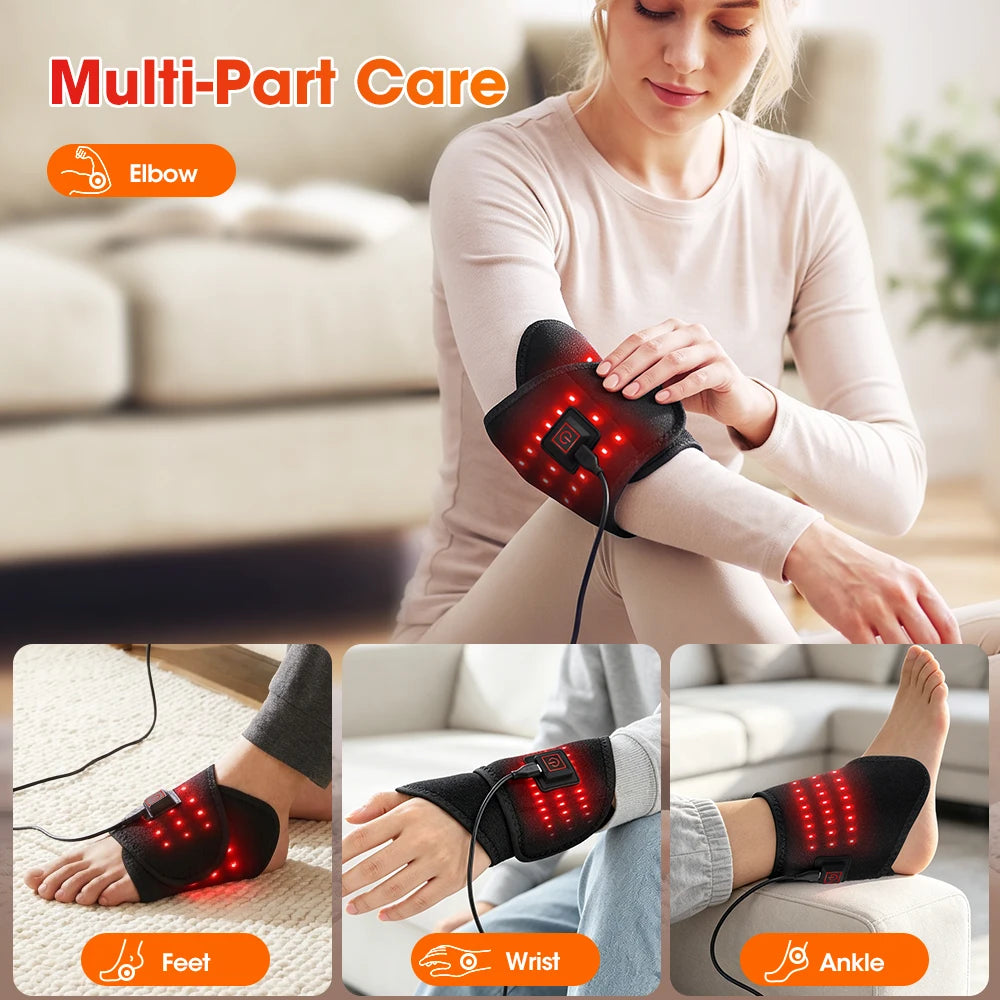 3-in-1 Red Light Therapy Heating Wrap for Joint and Muscle Relief - 2