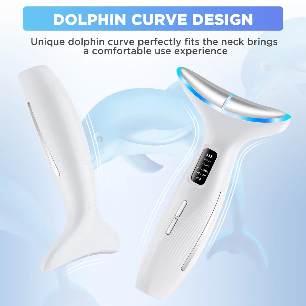 LED Facial and Neck Skin Tightening Massage Device
