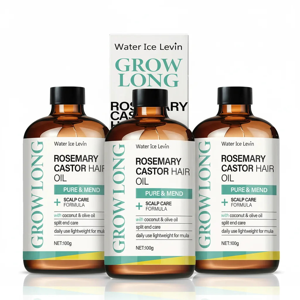 Rosemary Castor Hair Oil Scalp Care and Split End Repair Treatment - 14