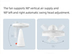Mijia Portable Desk Fan Rechargeable USB Handheld Cooling Mini Fan