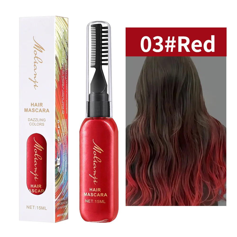 Disposable Colored Hair and Eyelash Dye Mascara 15ml