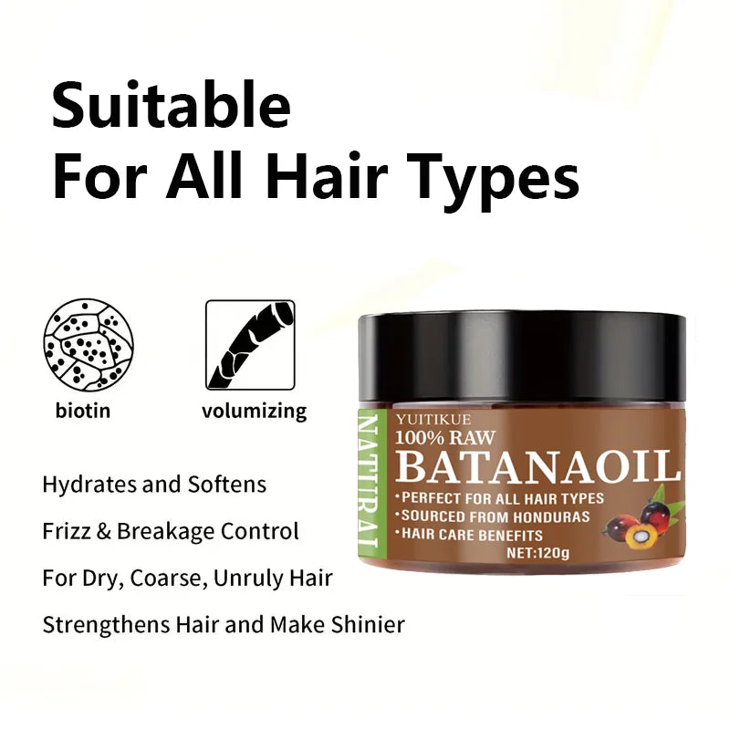 Batana Oil Hair Mask Repair Treatment for Damaged Frizzy Hair 120g