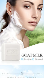 Sadoer Goat Milk Essence Soap Moisturizing Facial and Body Cleansing Bar