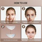 Red Light Microcurrent Eye Massager for Dark Circles