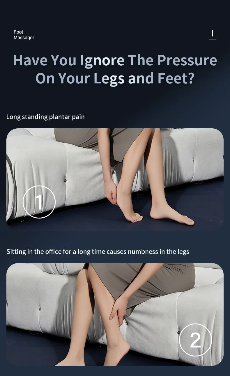 Shiatsu Foot and Calf Massager with Heat for Circulation