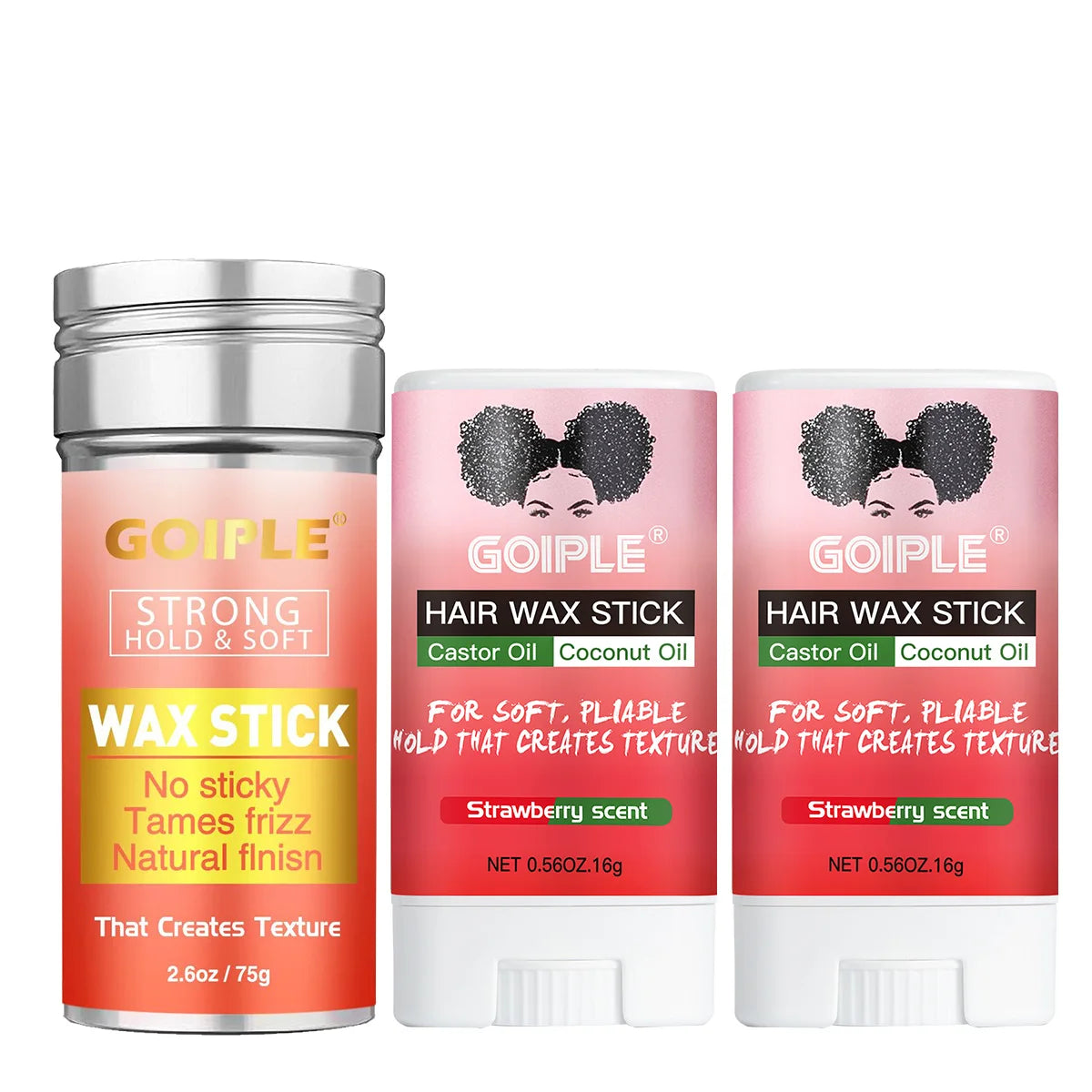 Hair Styling Wax Stick Finishing Pomade for Broken Hair and Flyaways