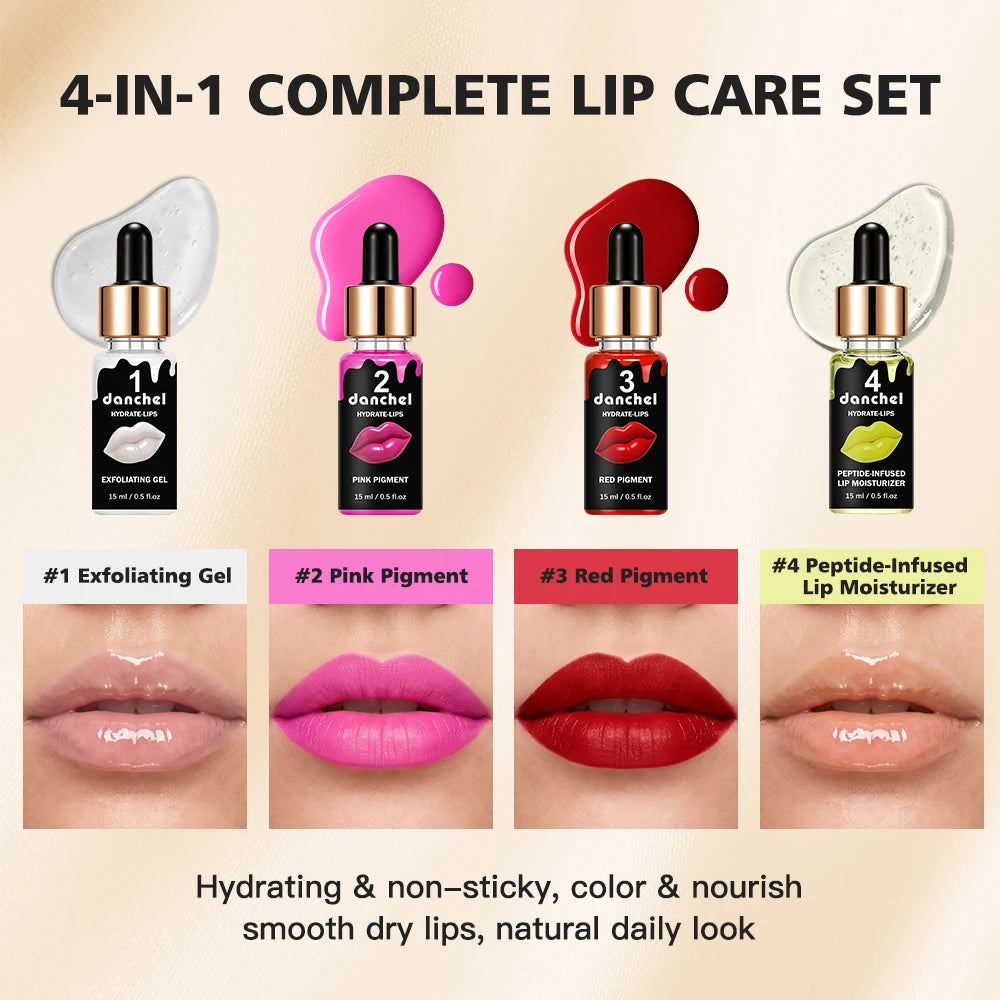 4-Step Lip Care and Tinting Treatment Set