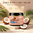 YUITIKUE Coconut Oil Hair Removal Cream Gentle Depilatory for Women