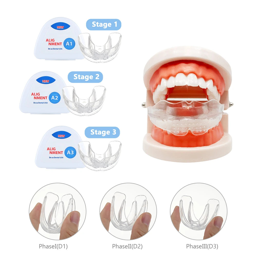 3-Stage Kids Dental Orthodontic Teeth Alignment Trainer Set