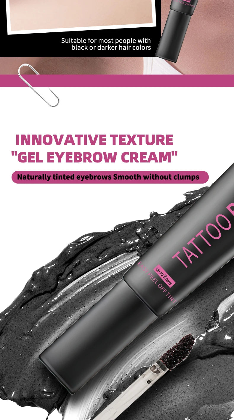 OCHEAL Waterproof Tattoo Eyebrow Gel Long Lasting Peel Off Brow Tint