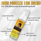 Rinse Free Braid Shampoo and Foam Mousse Set with Nightcap