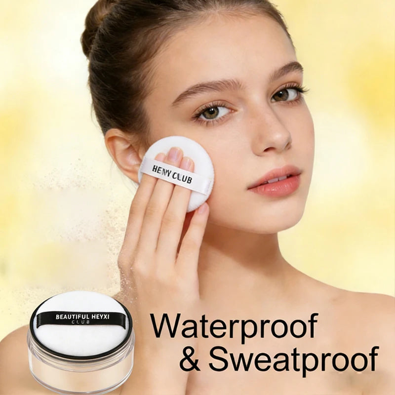 Beautiful Heyxi Loose Setting Powder Lightweight Waterproof Makeup