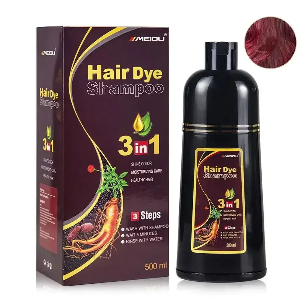 3 In 1 Herbal Hair Dye Shampoo 500ml