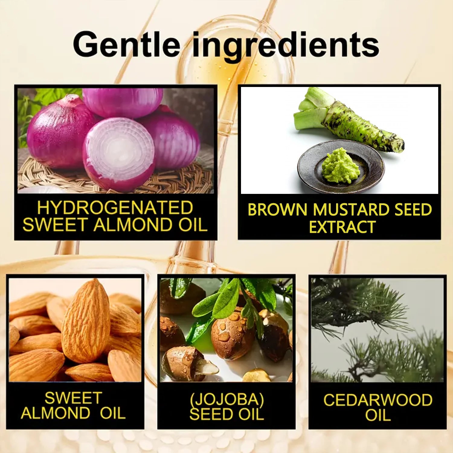 Organic Cold Pressed Mustard Hair Oil with Hyaluronic Acid 100g