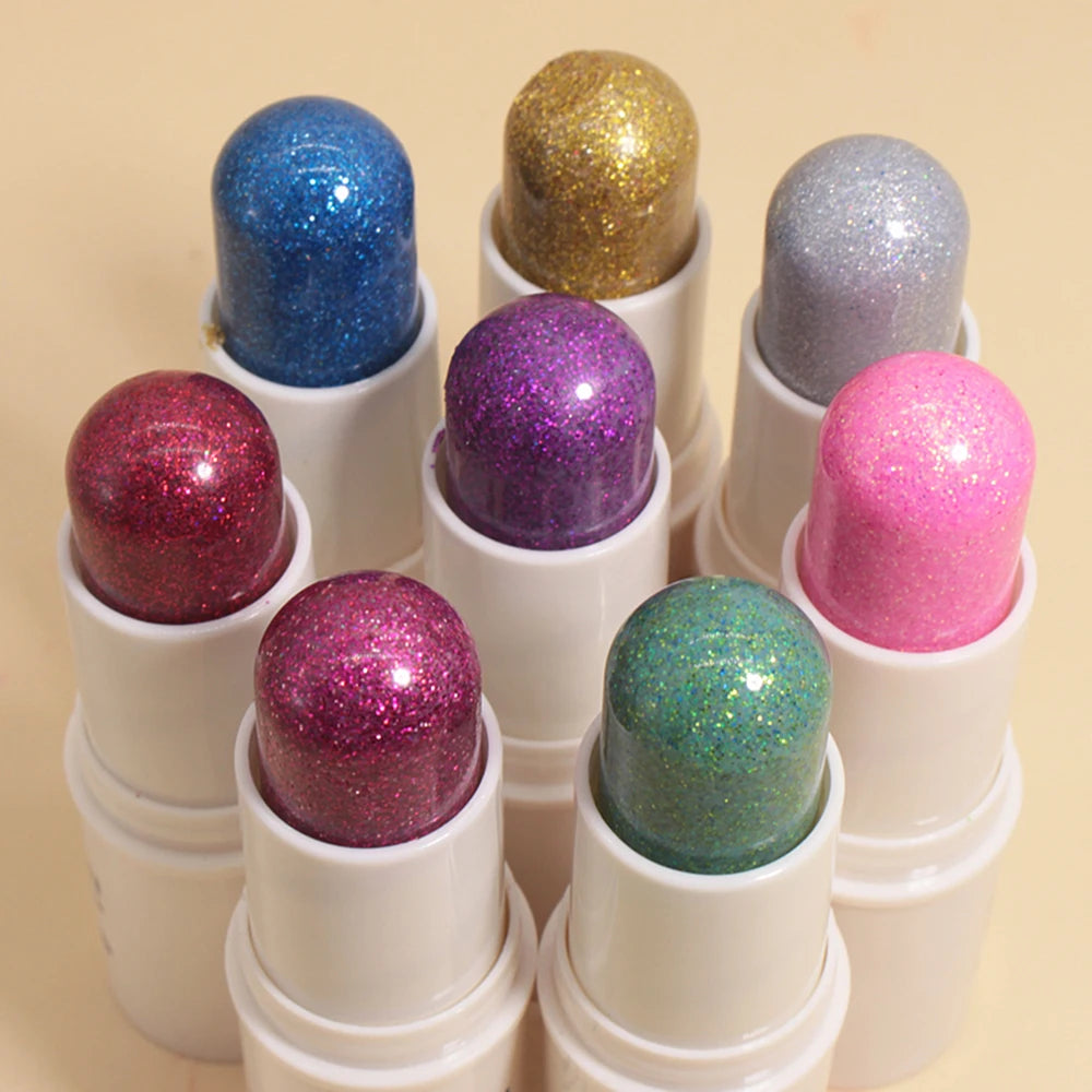 Peifen Glitter Makeup Stick Waterproof Face Body Highlighter