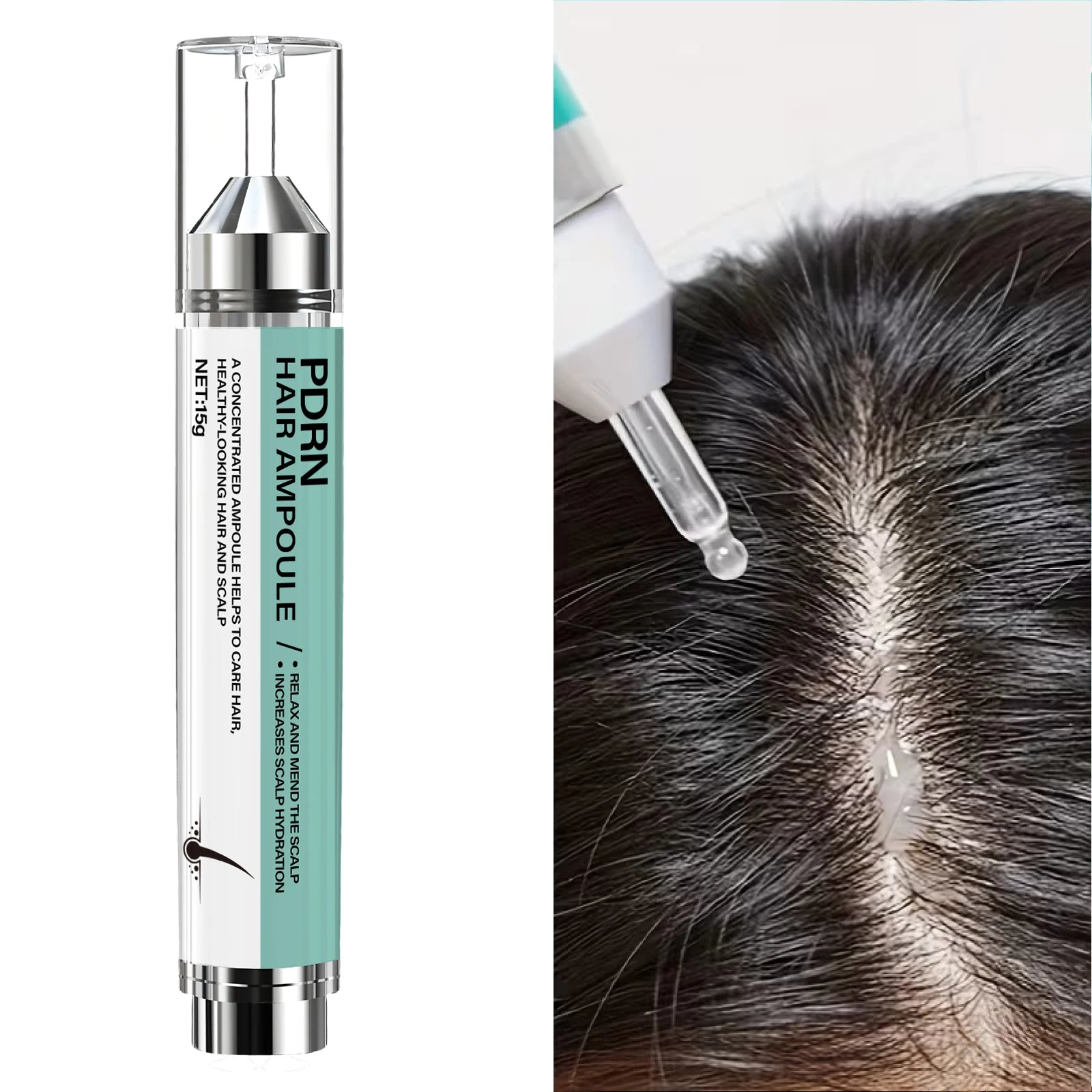 PDRN Hair Ampoule 15g Scalp Hydration and Repair Treatment - 5