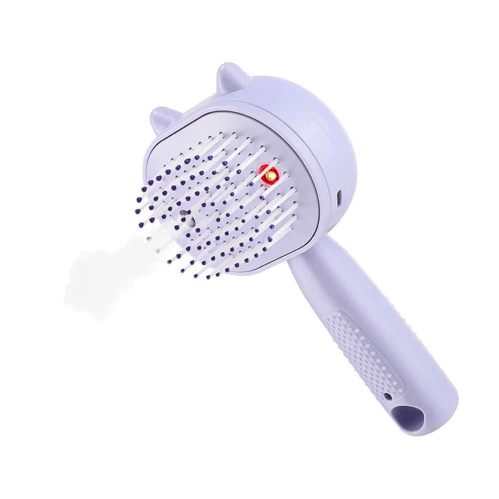 Electric Mist Spray Scalp Massaging Hair Brush