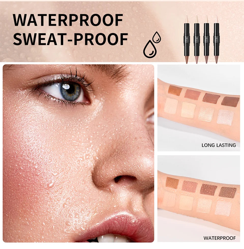 Dual-Ended Cream Contour and Highlighter Stick
