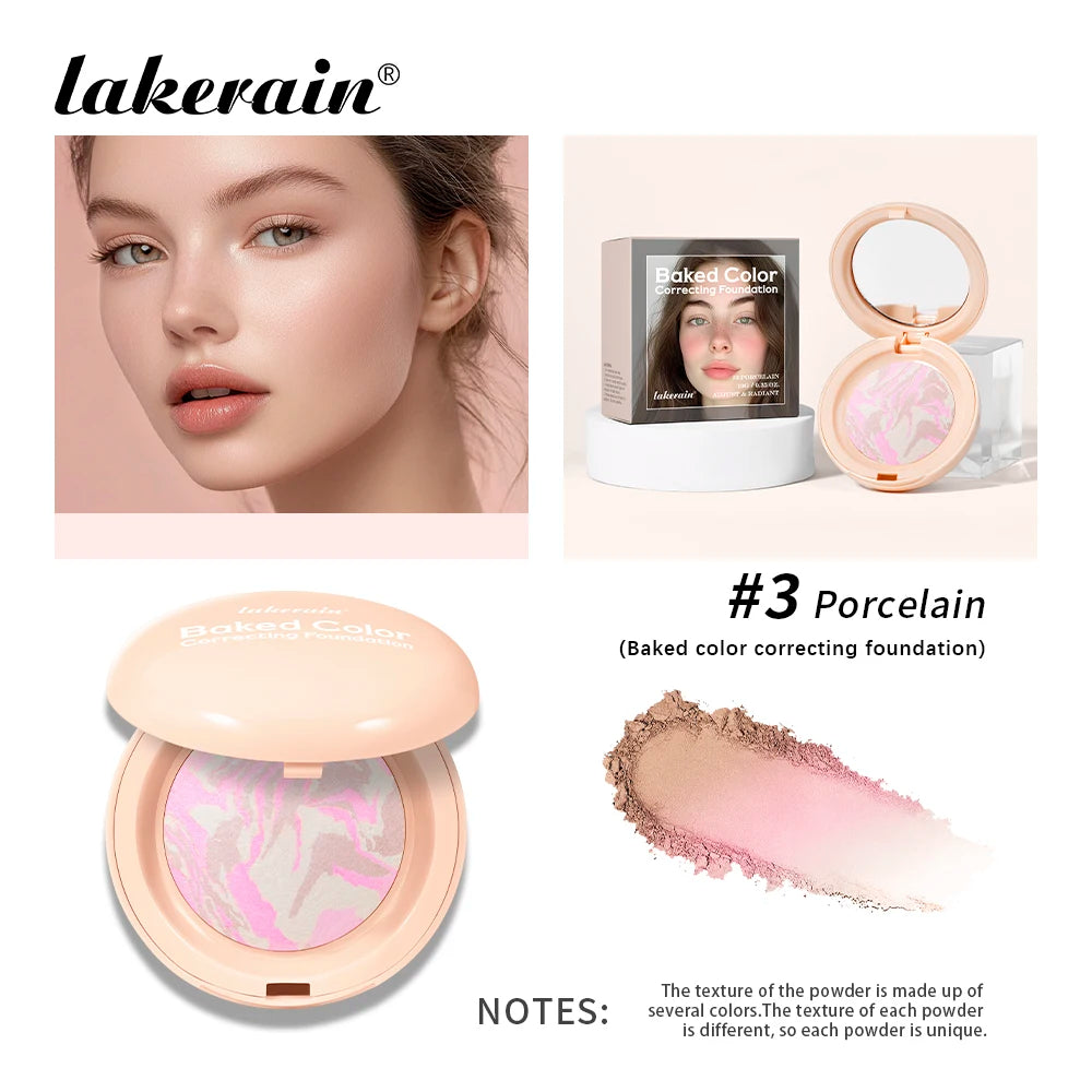 Baked Color Correcting Face Powder Foundation - 21