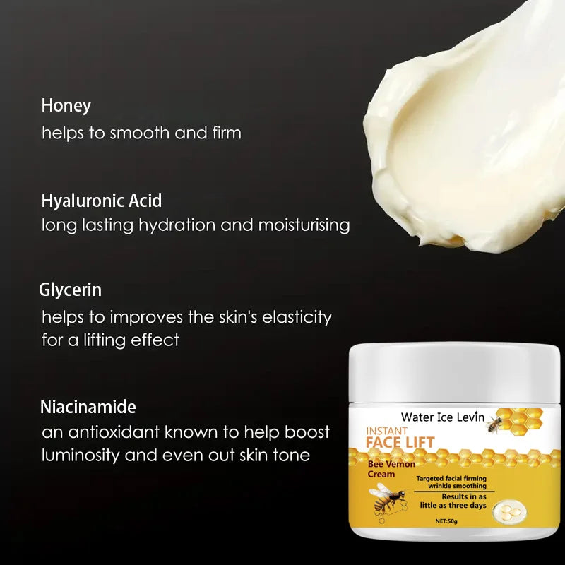 Water Ice Levin Bee Venom Anti Aging Face Cream Firming Moisturizer