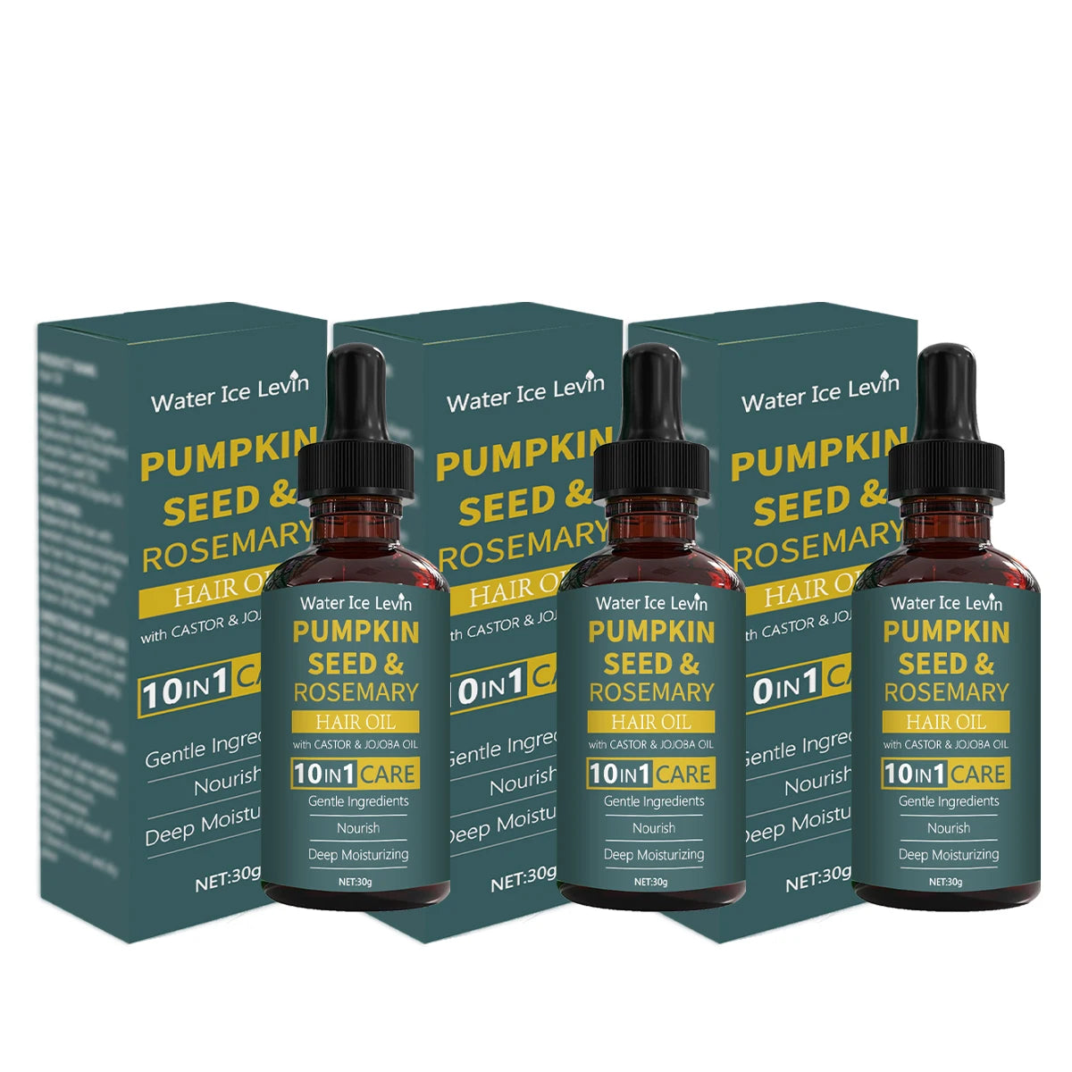 Pumpkin Seed & Rosemary Hair Oil - 10-in-1 Nourishing Scalp Treatment - 7