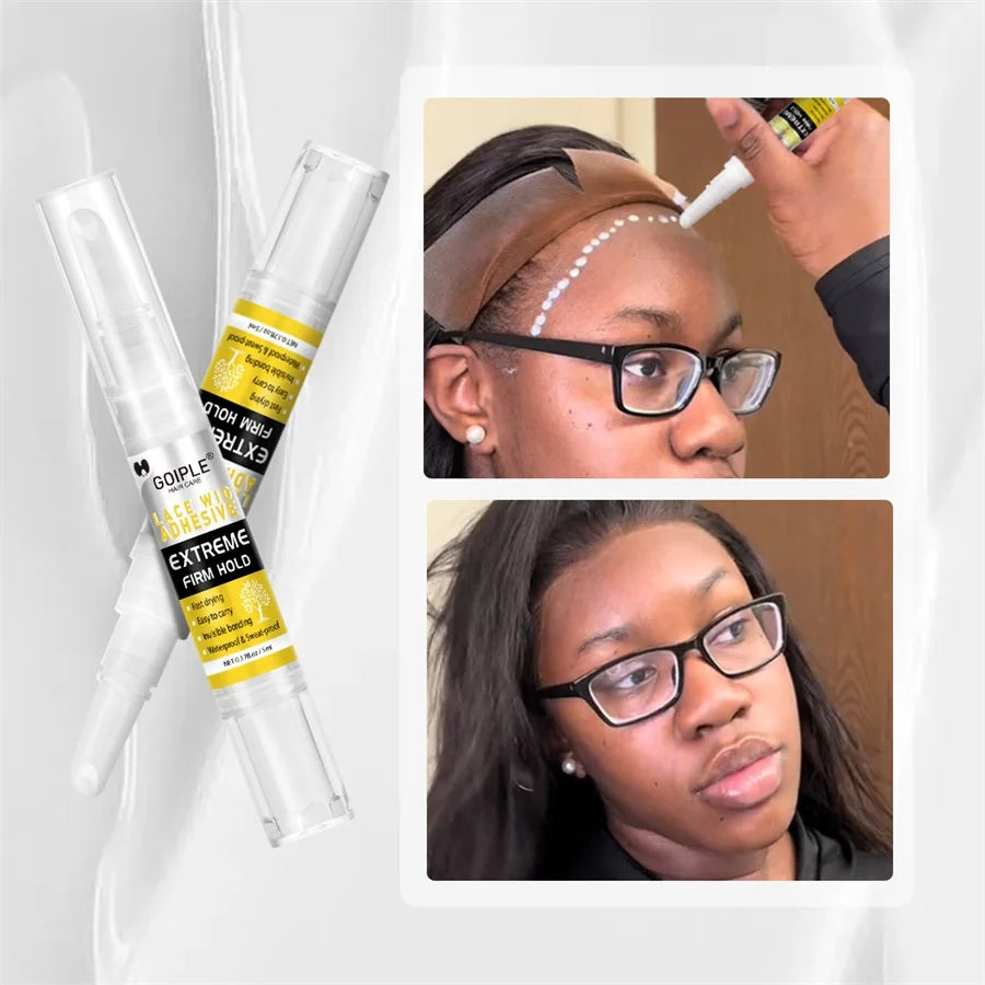 Waterproof Lace Wig Adhesive Glue for Hair Replacement Systems 3 Piece