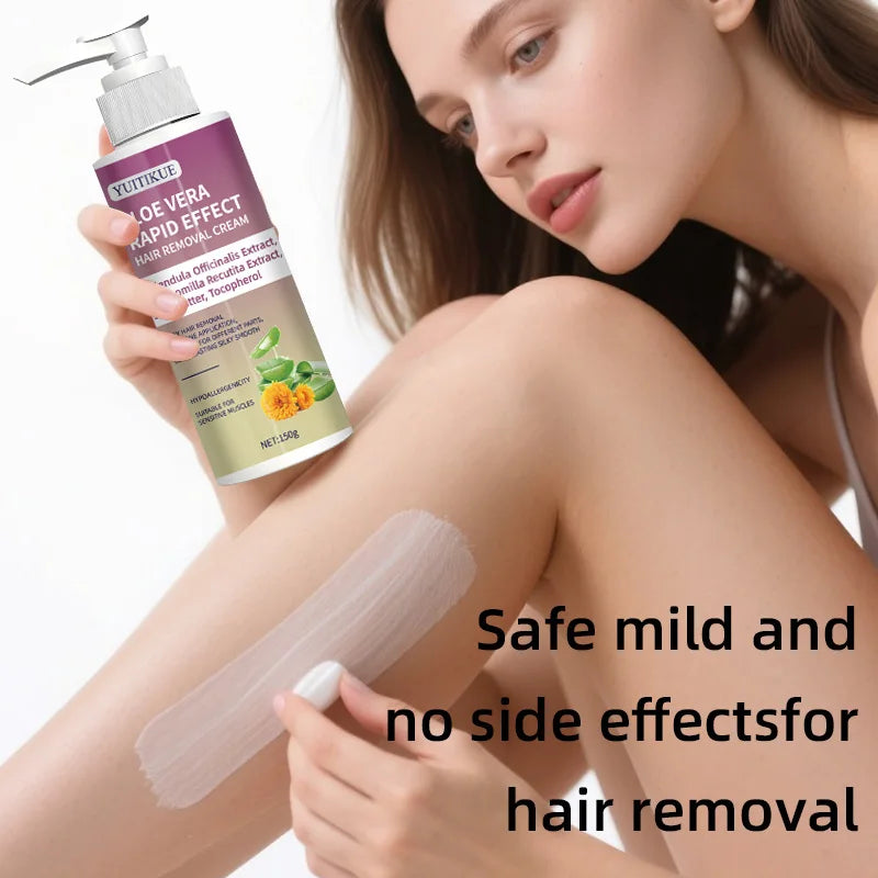 YUITIKUE Hair Removal Cream Fast Gentle Facial Body Depilatory 150g