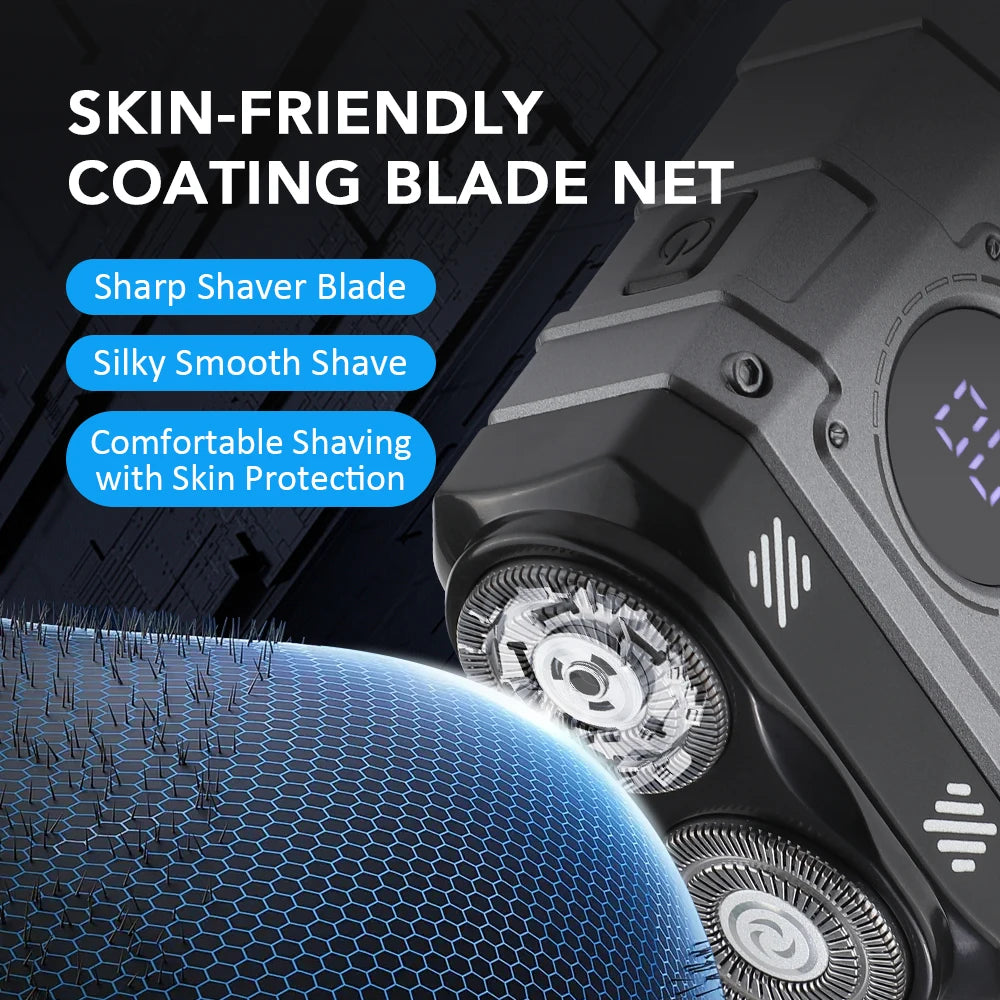 Portable Electric Shaver for Travel and Daily Grooming