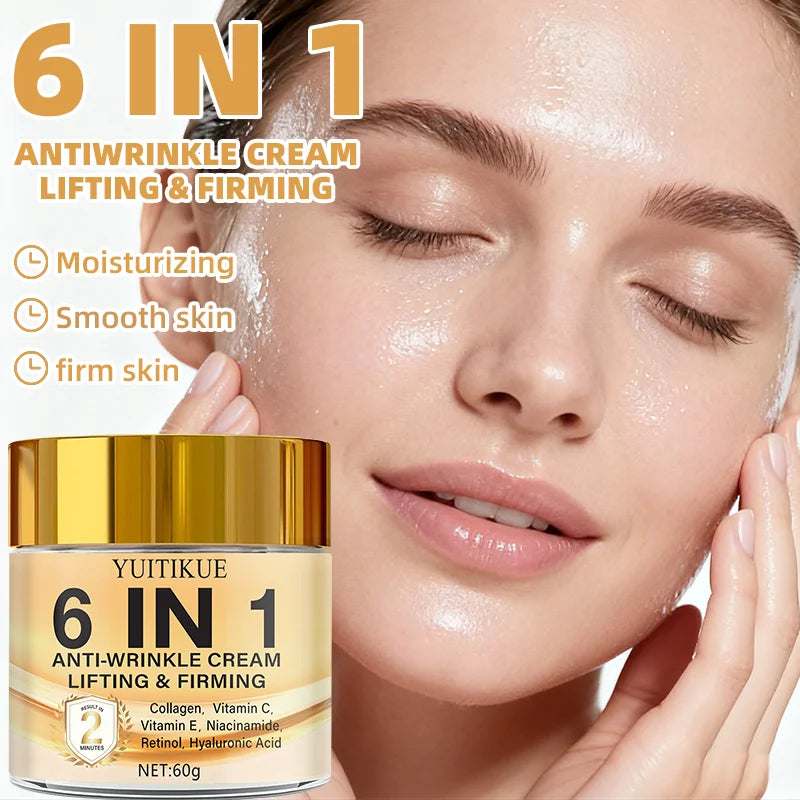 YUITIKUE 6 in 1 Anti Wrinkle Cream Face Lifting and Firming Moisturizer - 4