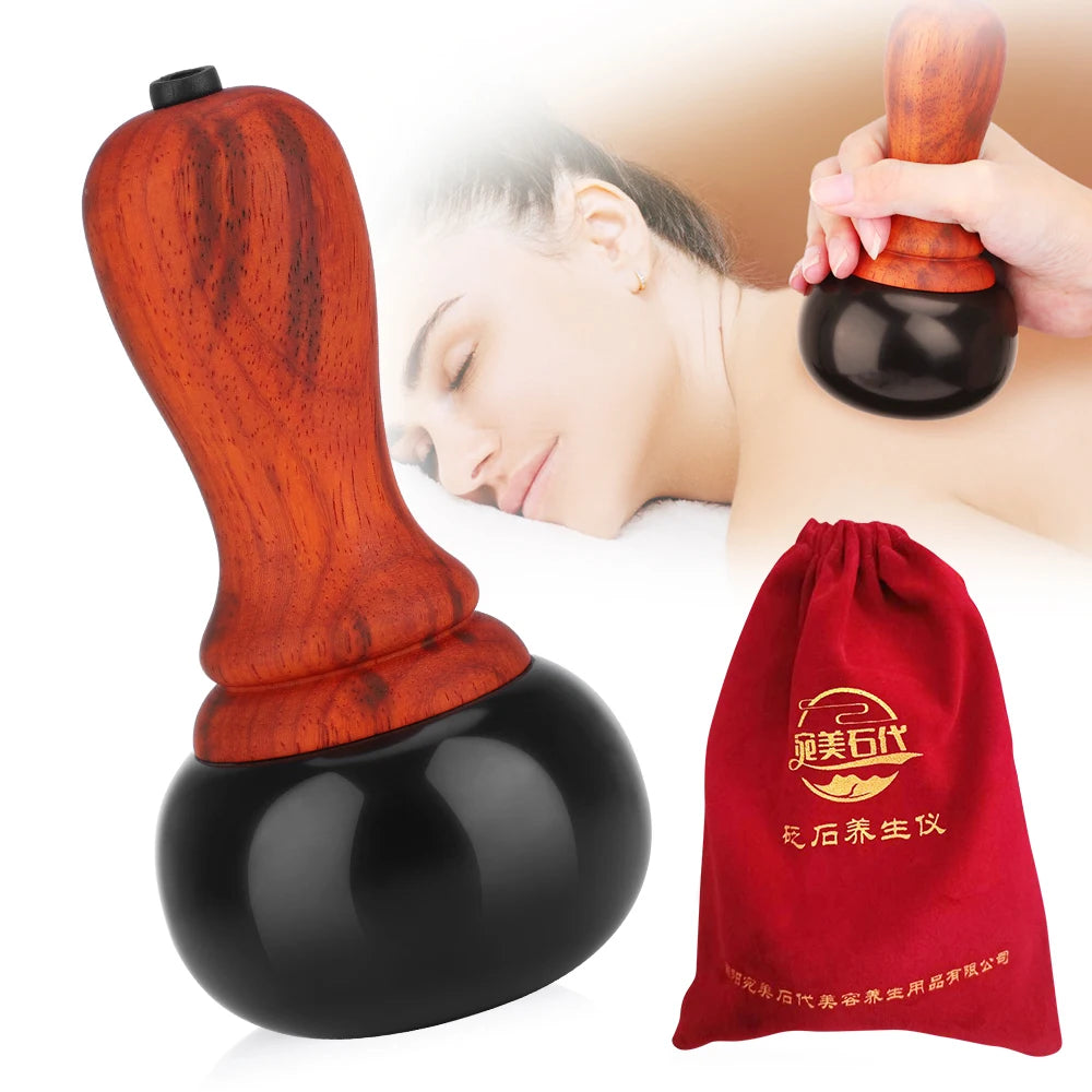 Electric Heated Bian Stone Massage Ball for Body Relief - 16