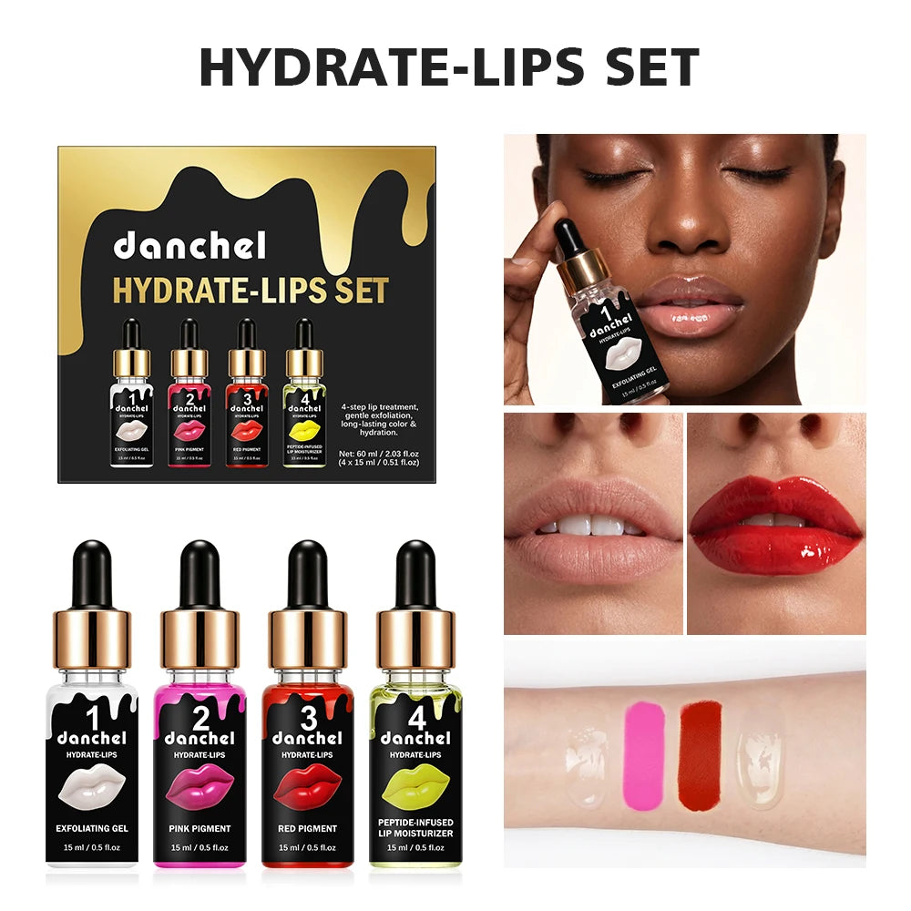 4-Step Lip Care and Tinting Treatment Set