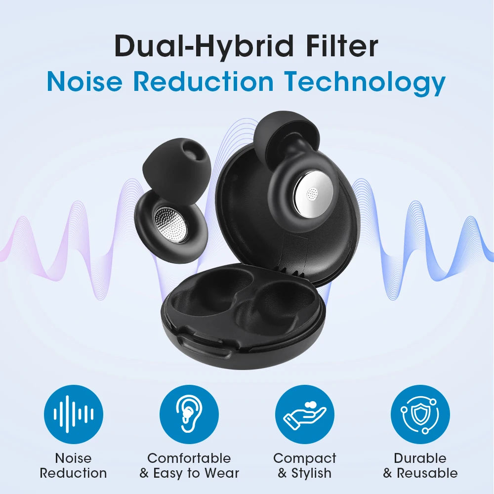 Reusable Noise-Canceling Sleep Earplugs for Side Sleeping - 10