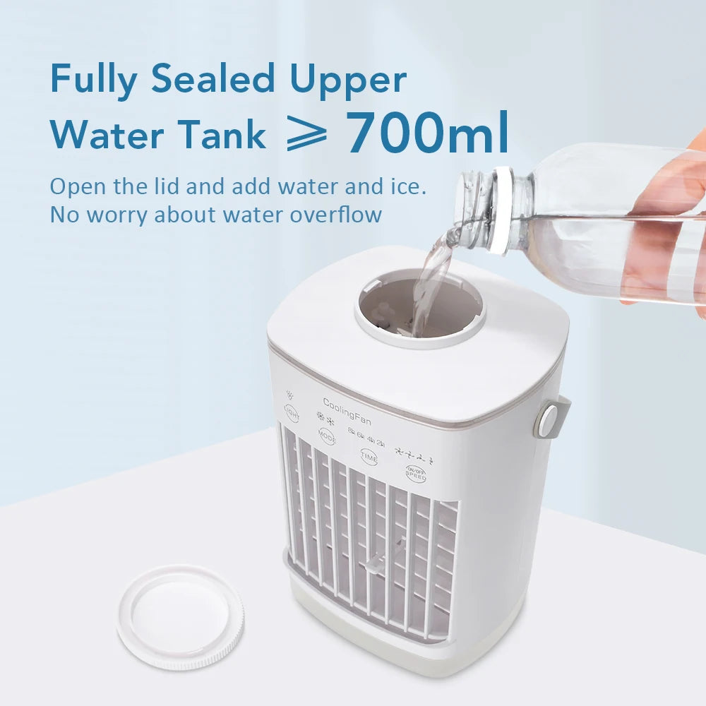 Portable USB Desktop Air Cooler and Humidifier