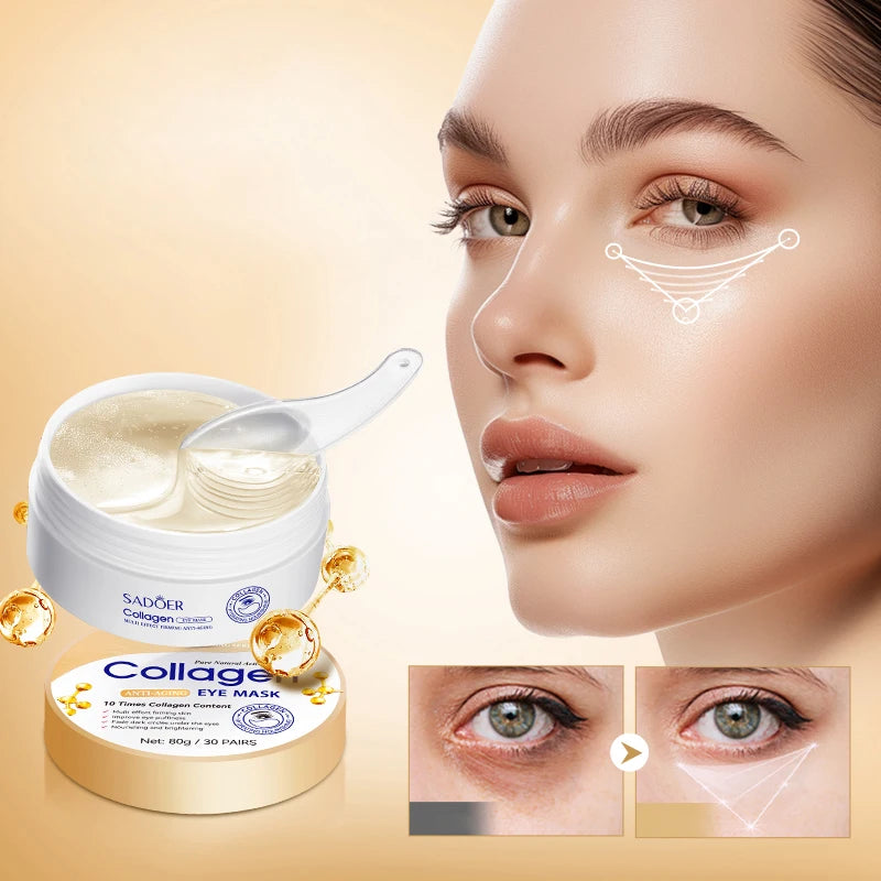Sadoer Collagen Eye Mask Deep Moisturizing Anti Aging Eye Treatment - 1