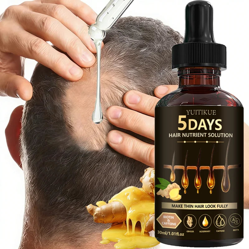 YUITIKUE Hair Nutrient Serum 30ml Ginger Biotin Rosemary Caffeine
